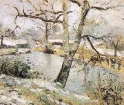 Camille Pissarro Winter scenery Sweden oil painting artist